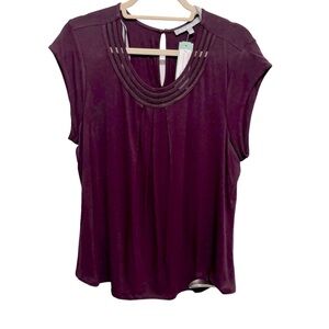 Daniel Rainn - burgundy top, size XLP - NWT